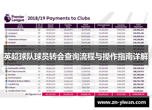英超球队球员转会查询流程与操作指南详解