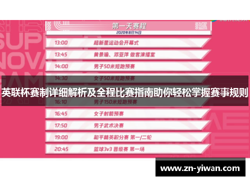 英联杯赛制详细解析及全程比赛指南助你轻松掌握赛事规则
