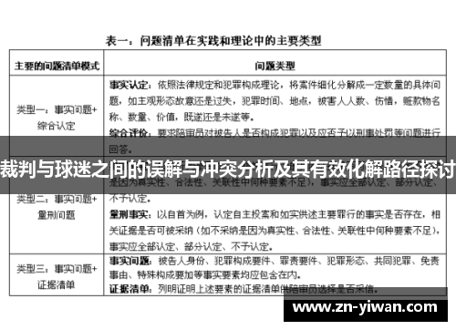 裁判与球迷之间的误解与冲突分析及其有效化解路径探讨